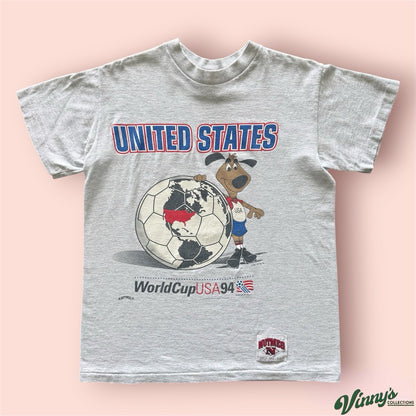 Vintage Nutmeg 1994 World Cup USA Stryker Mascot  Soccer Shirt Mens Large
