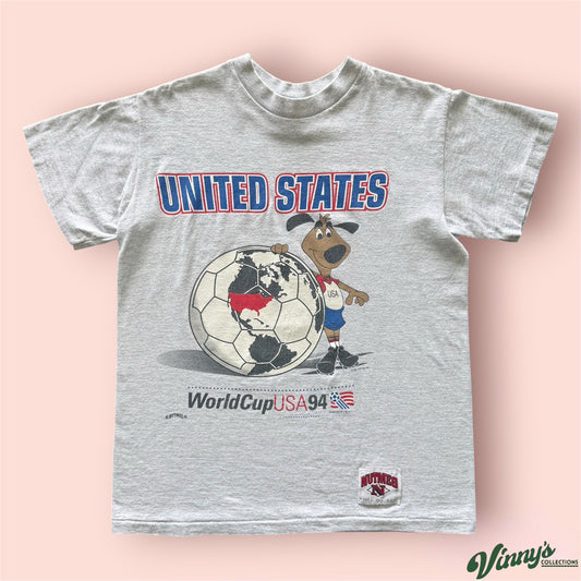 Vintage Nutmeg 1994 World Cup USA Stryker Mascot  Soccer Shirt Mens Large