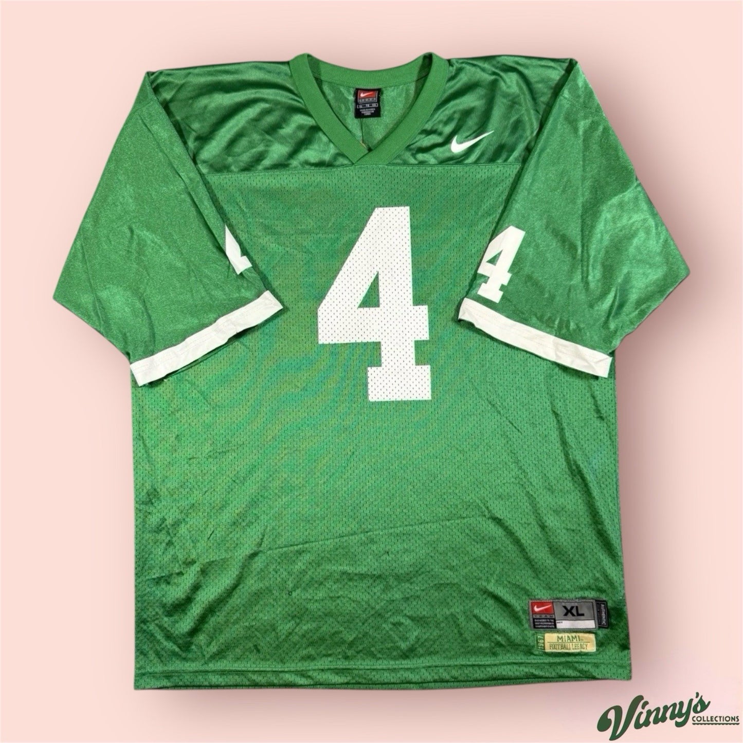 Vintage Nike NCAA Miami Hurricanes Devin Hester College Football Jersey Mens XL