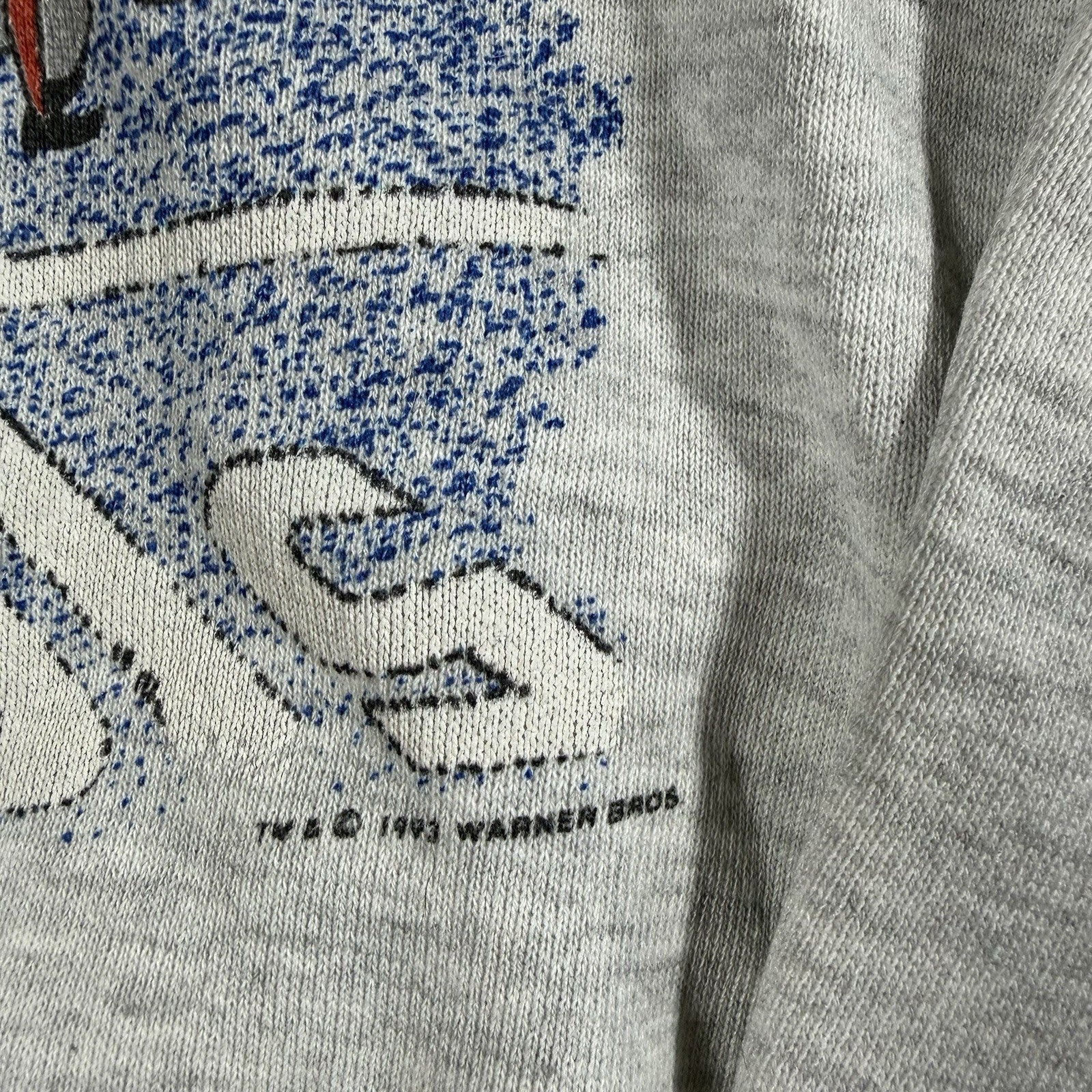 Vintage 1993 Warner Bros NFL Carolina Panthers Football Sweatshirt Mens Small