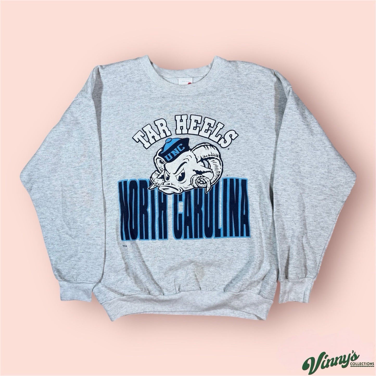 Vintage Artex NCAA North Carolina UNC Tar Heels  College Sweatshirt Mens Large
