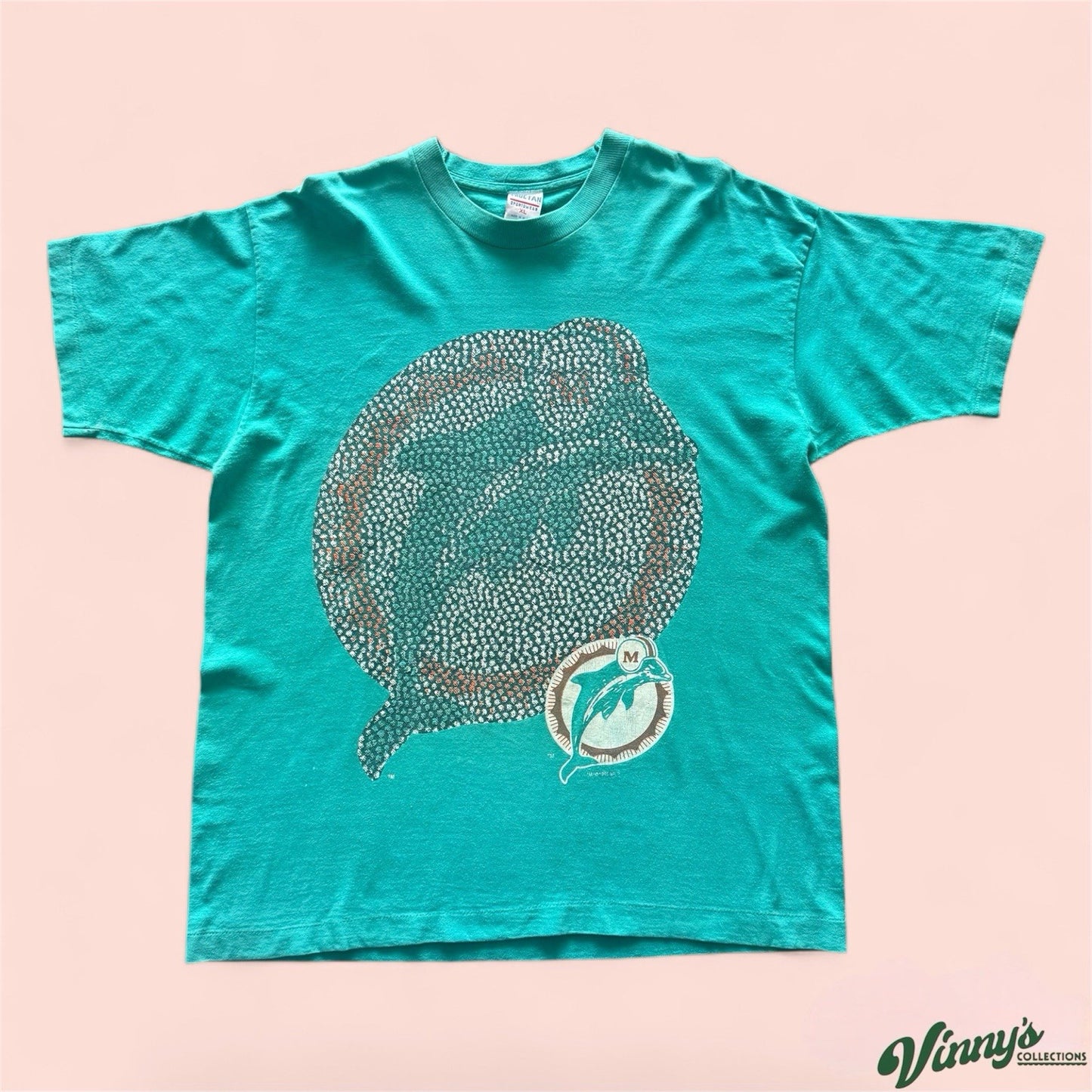 Vintage TrueFan NFL Miami Dolphins Football Shirt Mens XL