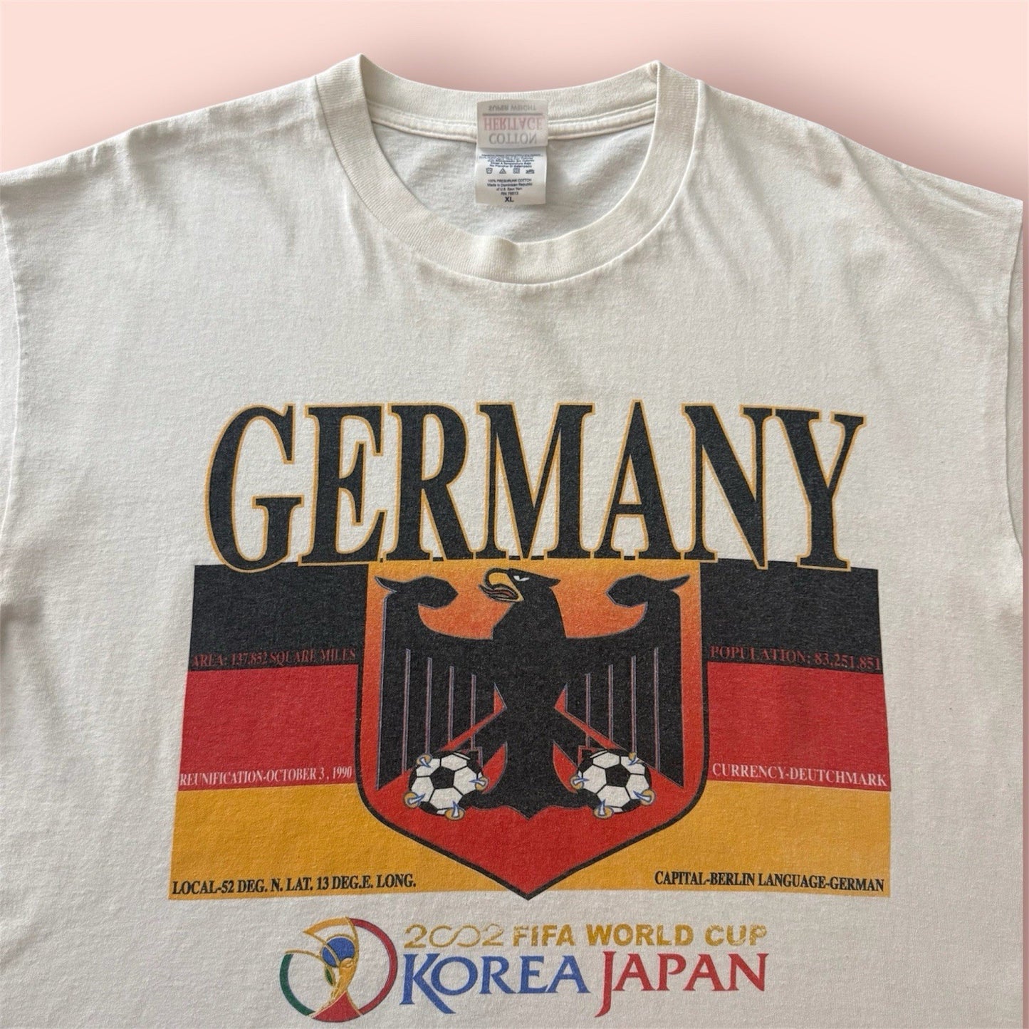 Vintage 2002 FIFA World Cup Germany Soccer Shirt Mens XL
