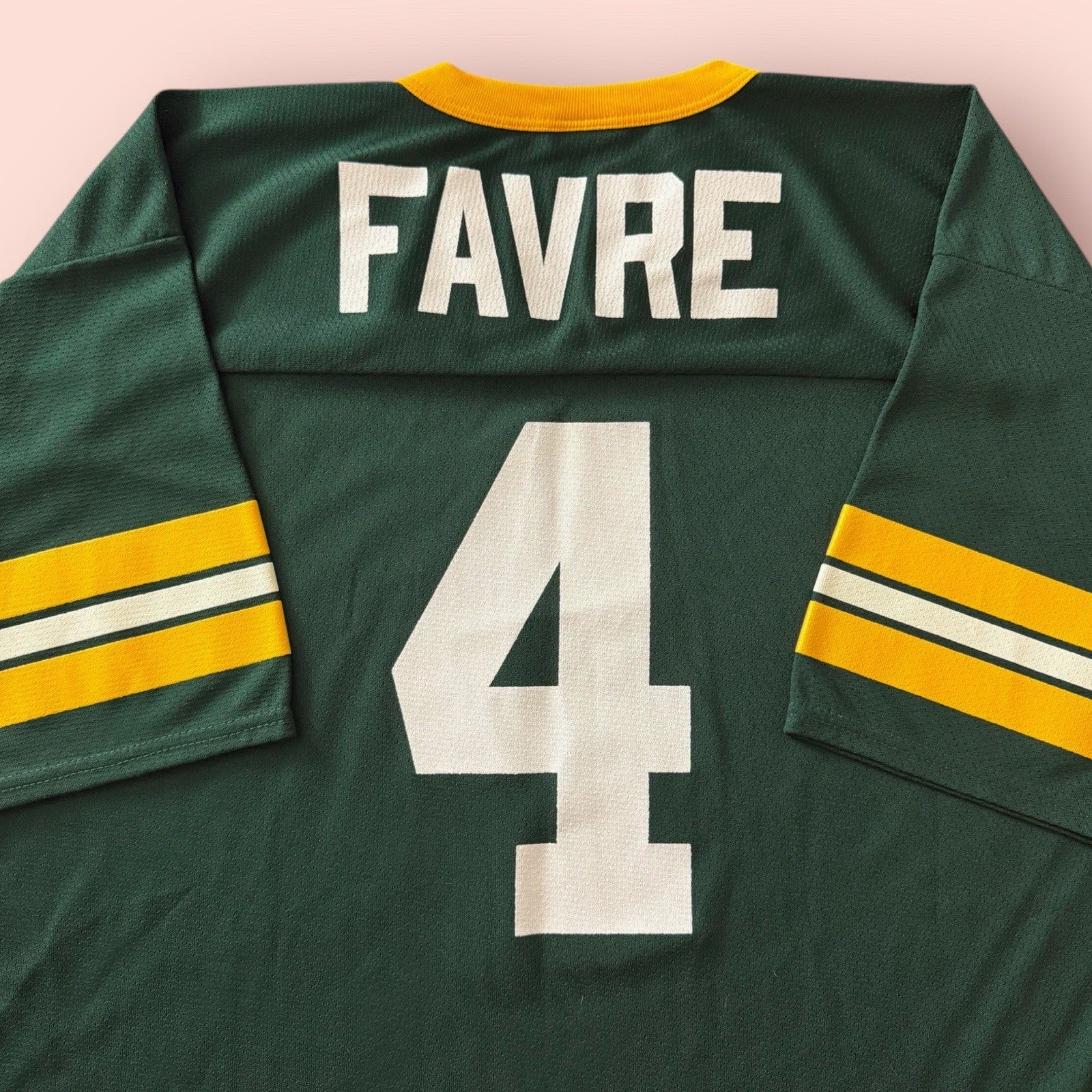 Vintage Logo 7 NFL Green Bay Packers Brett Favre Football Jersey Mens Large