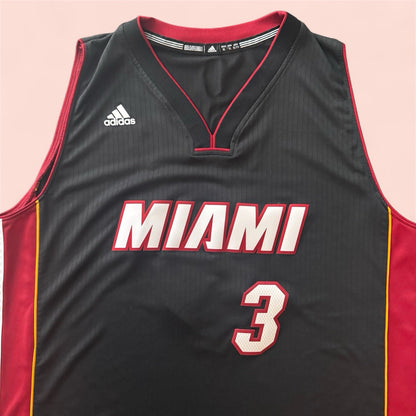 Adidas NBA Miami Heat Dwyane Wade Basketball Jersey Mens XL