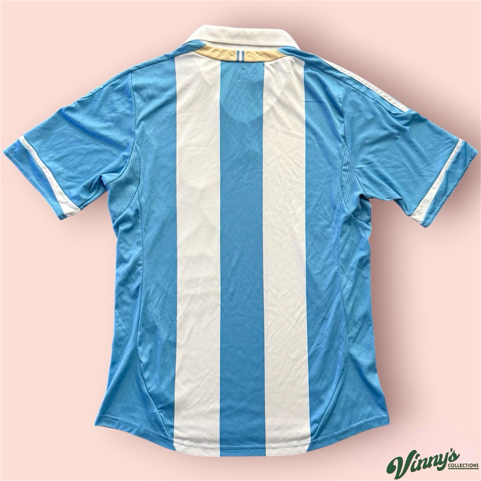 Adidas 2011 Argentina Home National Soccer Kit Jersey Mens Large