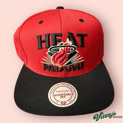 Mitchell & Ness NBA Miami Heat Basketball SnapBack Hat