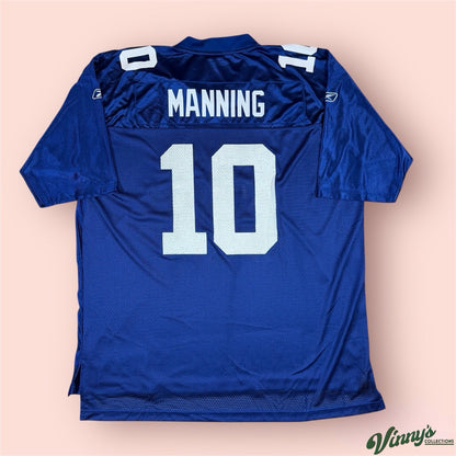 Reebok NFL New York Giants Eli Manning Super Bowl Football Jersey Mens 2XL