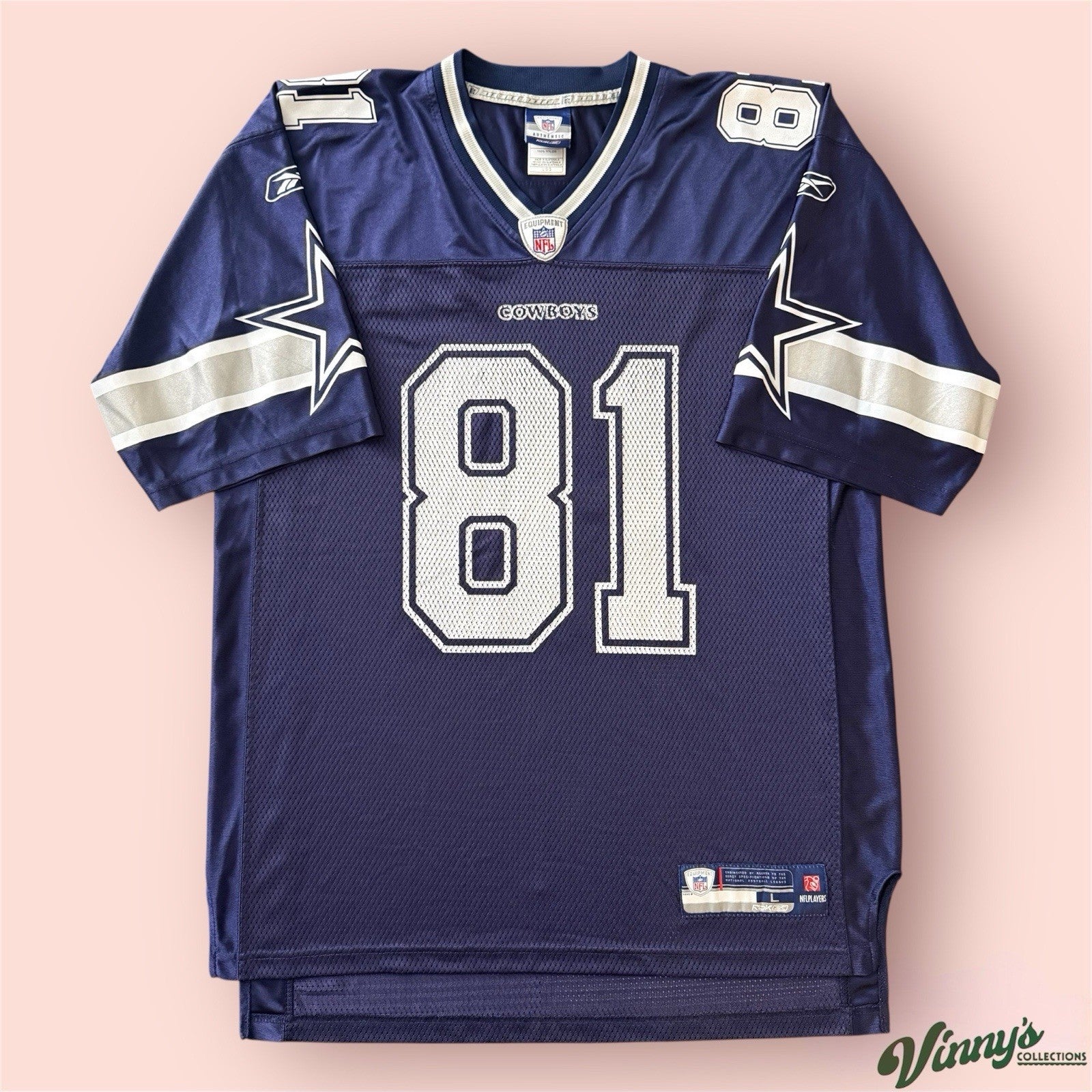 Reebok NFL Dallas Cowboys Terrell Owens Football Jersey Mens Large