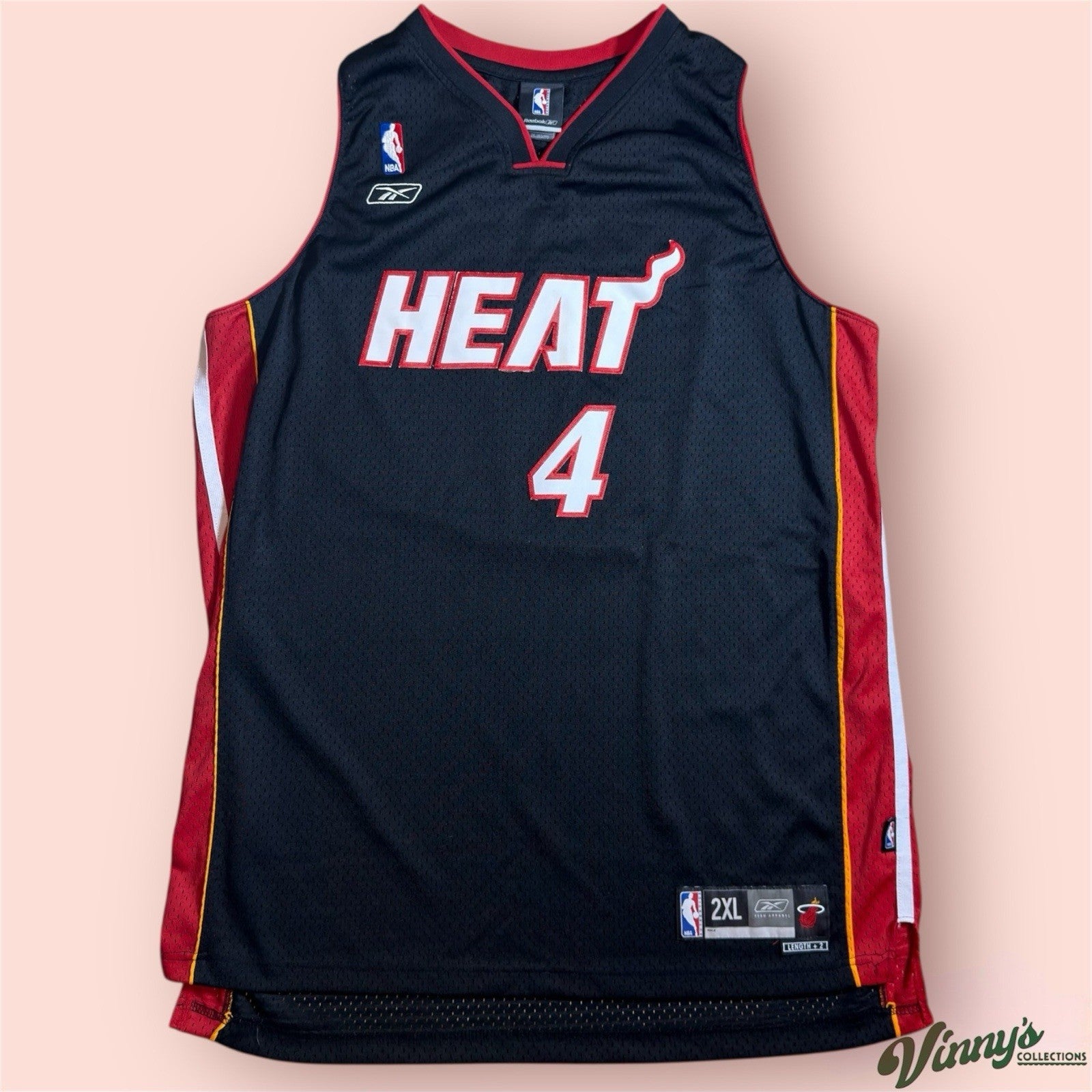 Reebok NBA Miami Heat Caron Butler Basketball Jersey Mens 2XL