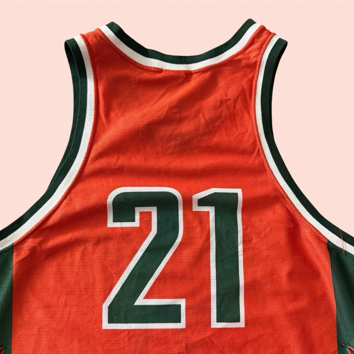 Nike NCAA Miami Hurricanes #21 College Basketball Jersey Mens XL