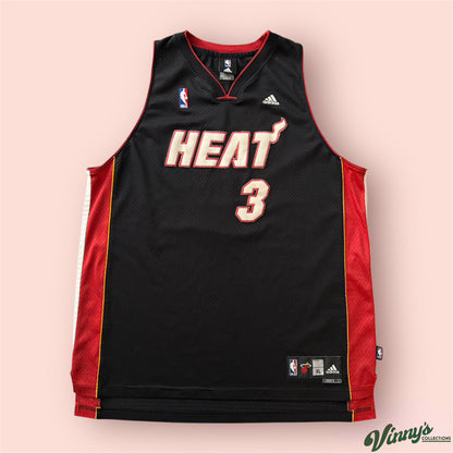 Adidas NBA Miami Heat Dwyane Wade Basketball Jersey Mens XL