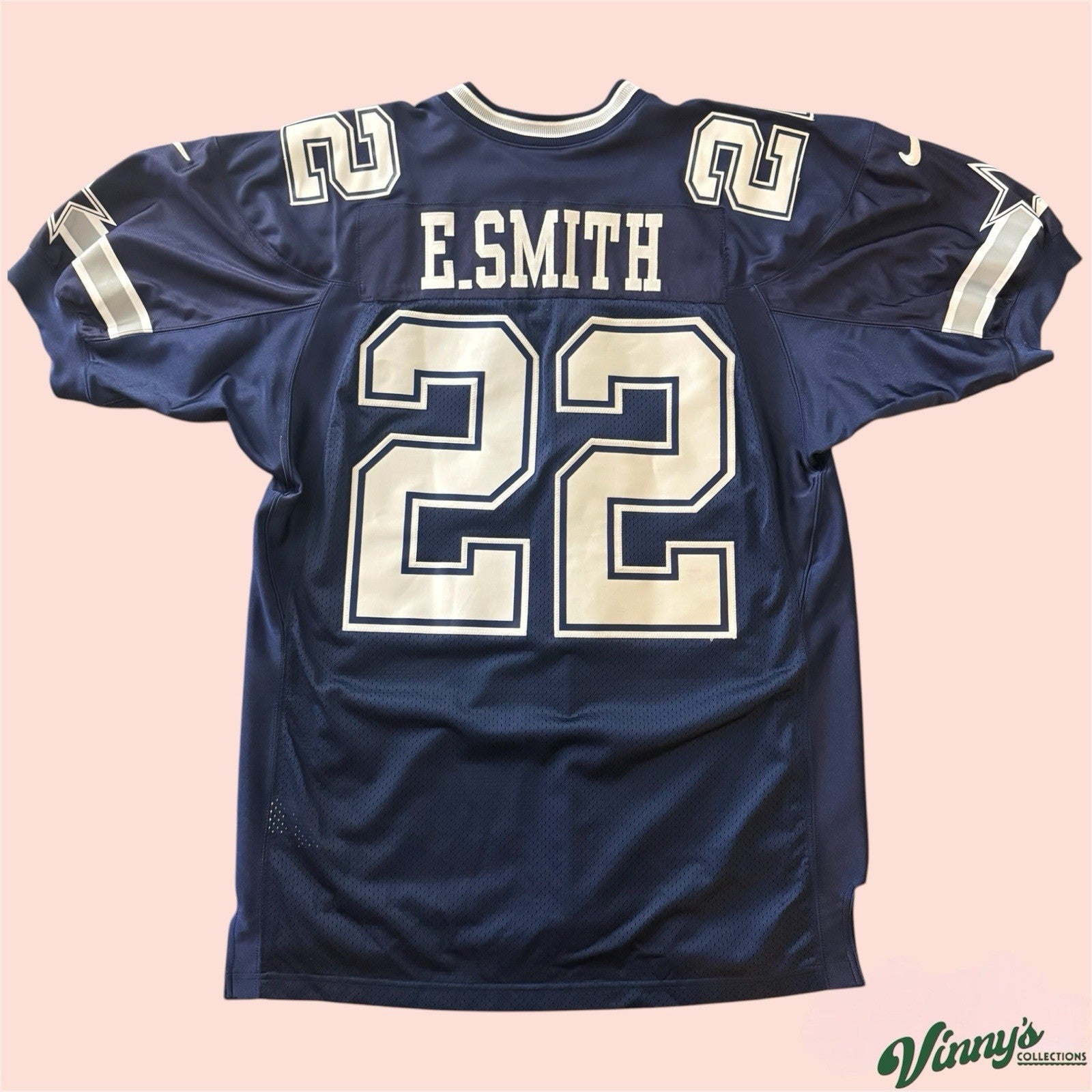 Nike NFL Dallas Cowboys Emmitt Smith Football Onfield Stitched Jersey Mens 48 XL
