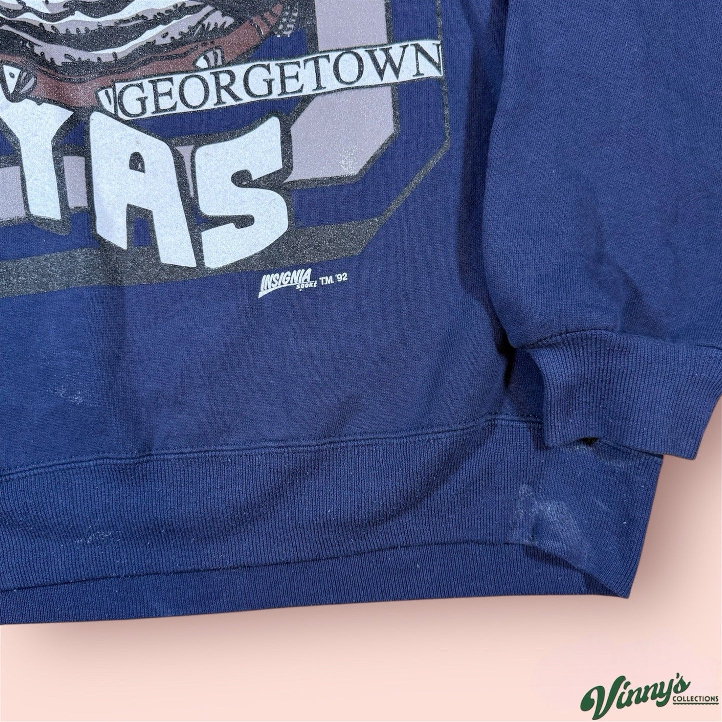 Vintage 1992 NCAA Georgetown Hoyas College Sweatshirt Mens Large