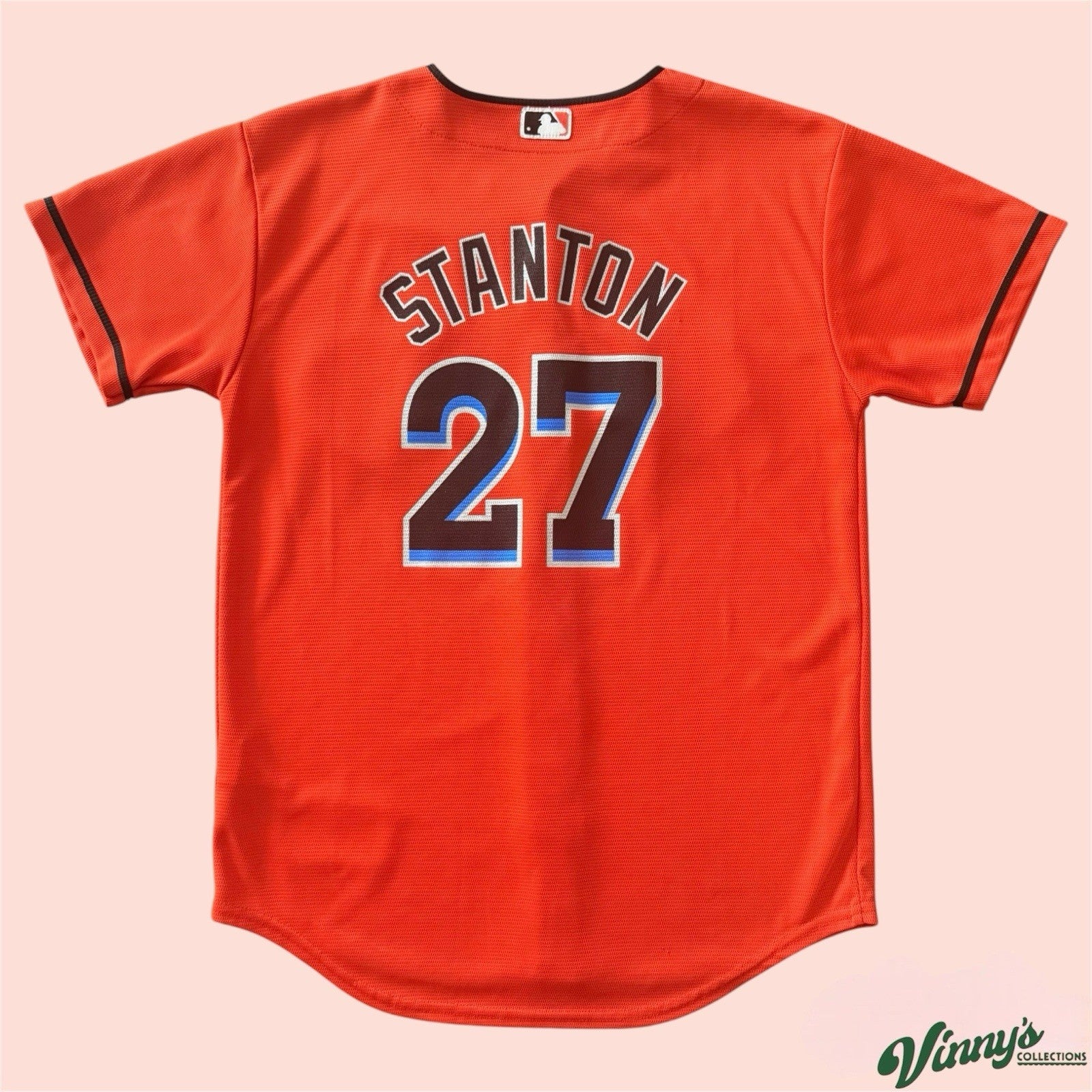 True Fan MLB Miami Marlins Giancarlo Stanton Baseball Jersey Youth Large