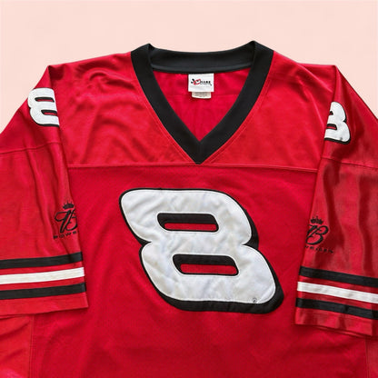 Chase Authentic NASCAR Dale Earnhardt Jr Budweiser Football Jersey Mens 2XL