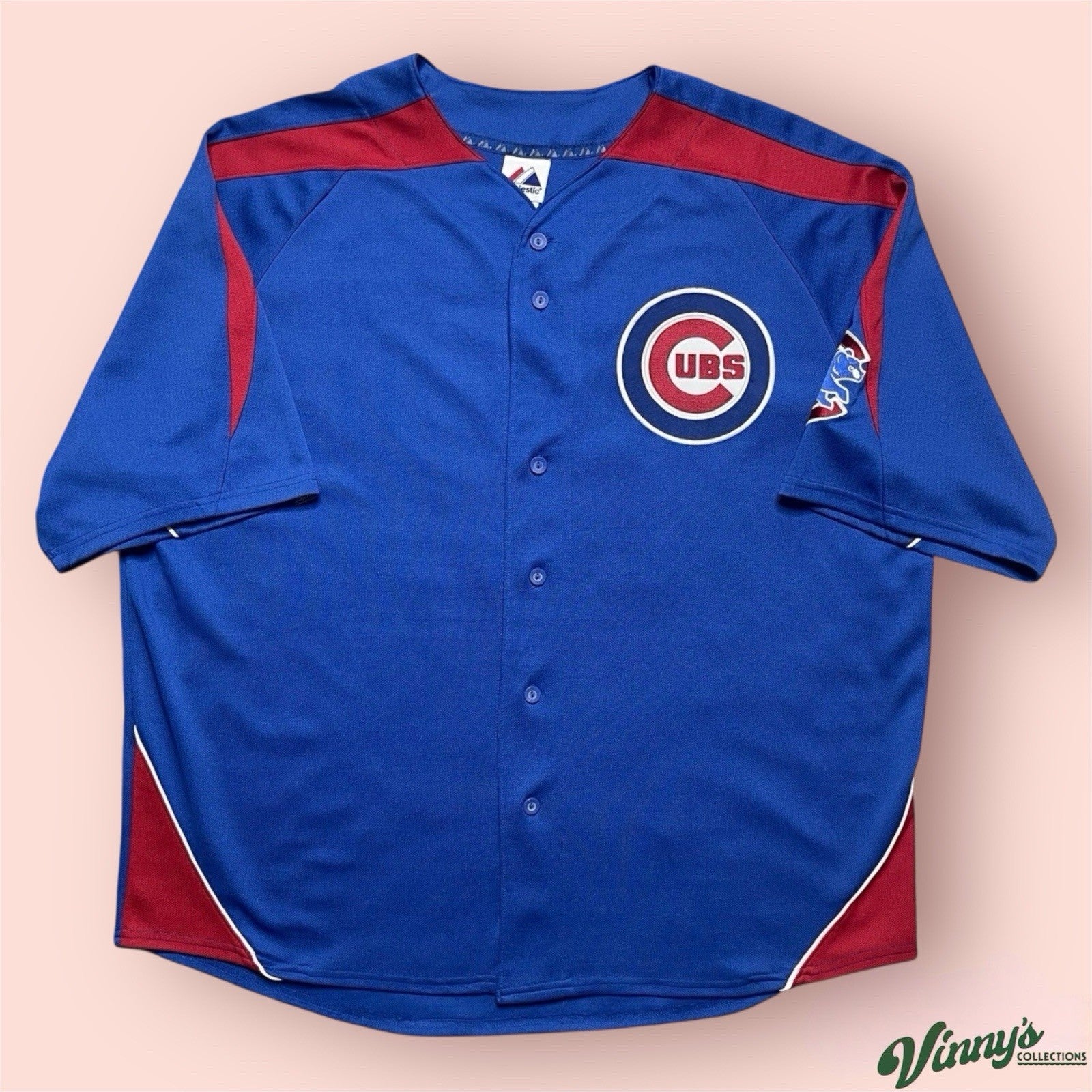 Majestic MLB Chicago Cubs Alfonso Soriano Baseball Jersey Mens 2XL