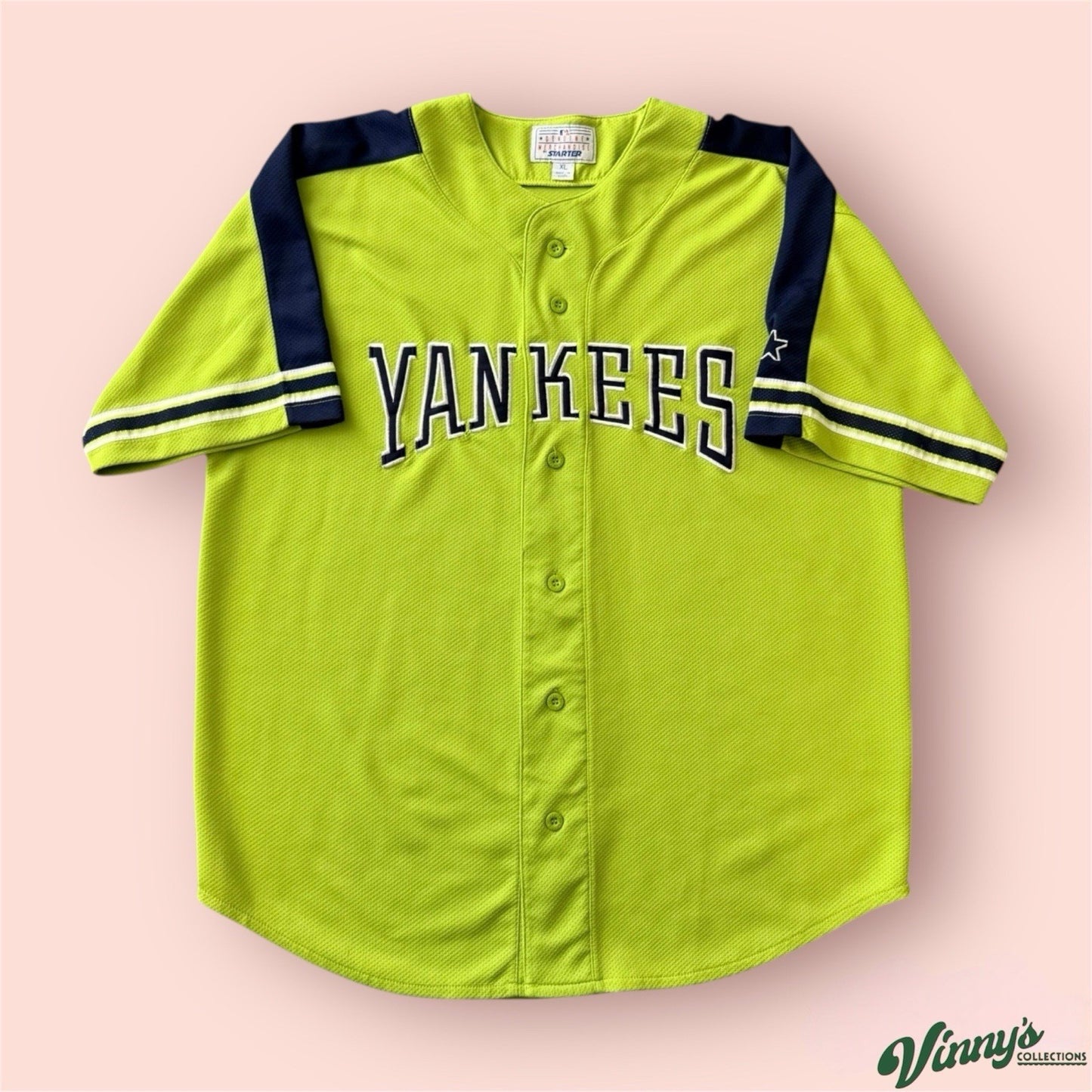 Vintage Starter MLB New York Yankees Baseball Jersey Mens XL