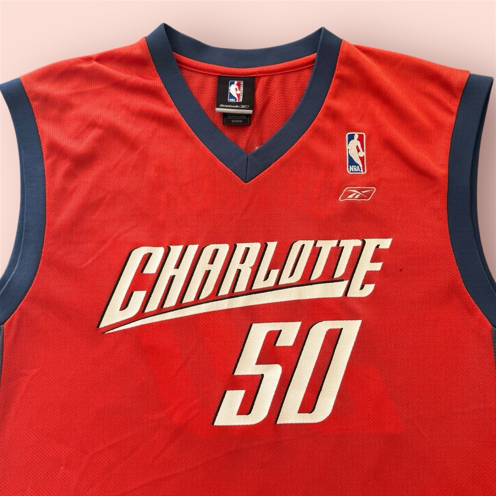 Reebok NBA Charlotte Bobcats Emeka Okafor Basketball Jersey Mens Medium
