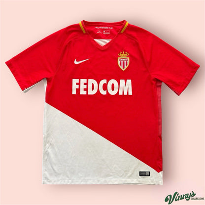 Nike 2017 AS Monaco Home Soccer Jersey Kit Mens Large