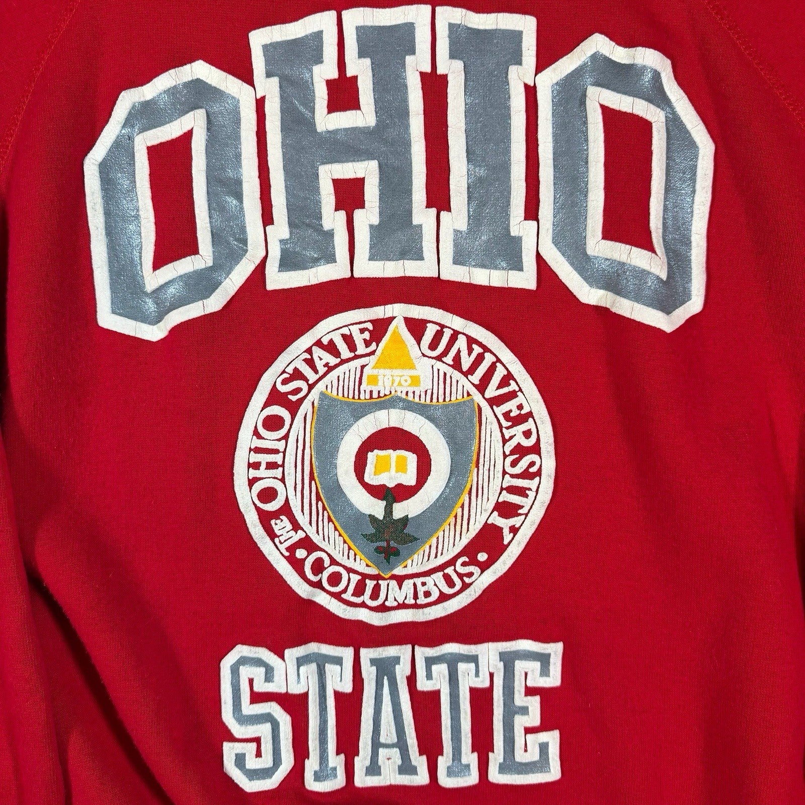 Vintage NCAA Ohio State Buckeyes College Sweatshirt Mens Large