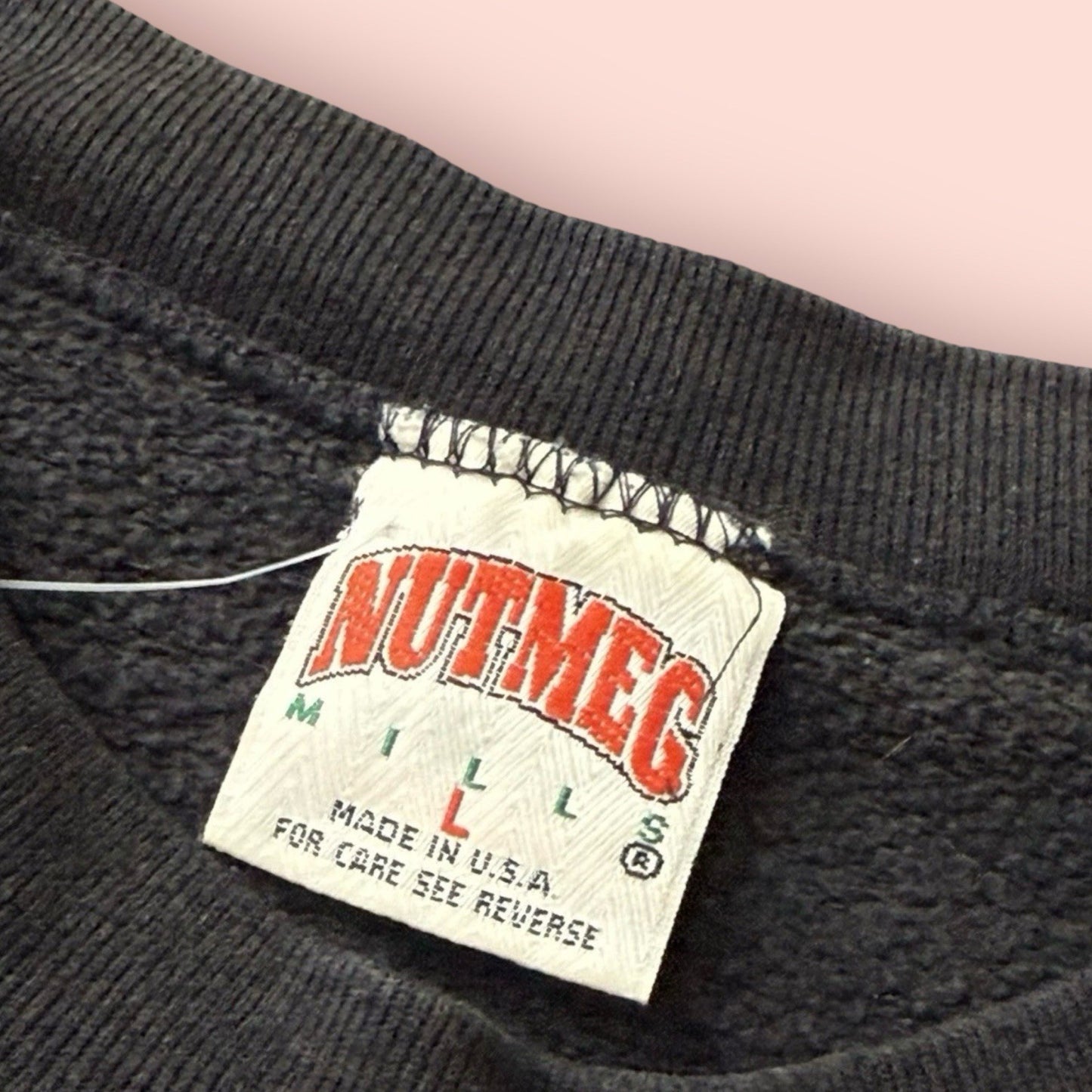 Vintage 1993 Nutmeg NFL Carolina Panthers Football Sweatshirt Mens Large