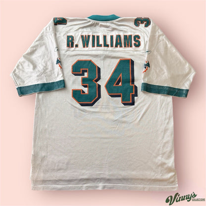 Reebok NFL Miami Dolphins Ricky Williams Football Jersey Mens XL