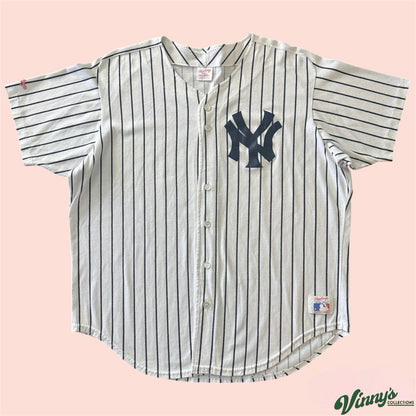 Vintage Rawlings MLB New York Yankees Baseball Jersey Mens 2XL