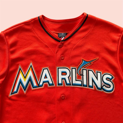 Majestic MLB Miami Marlins Hanley Ramirez Baseball Jersey Mens Medium