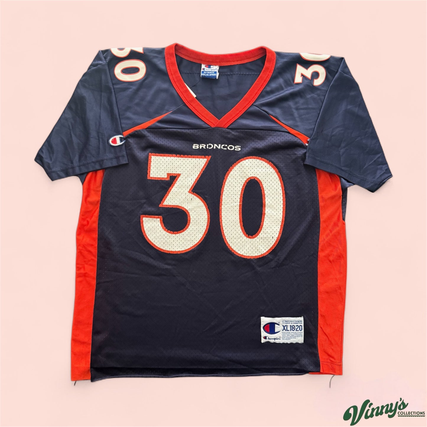 Champion NFL Denver Broncos Terrell Davis Football Jersey Youth XL