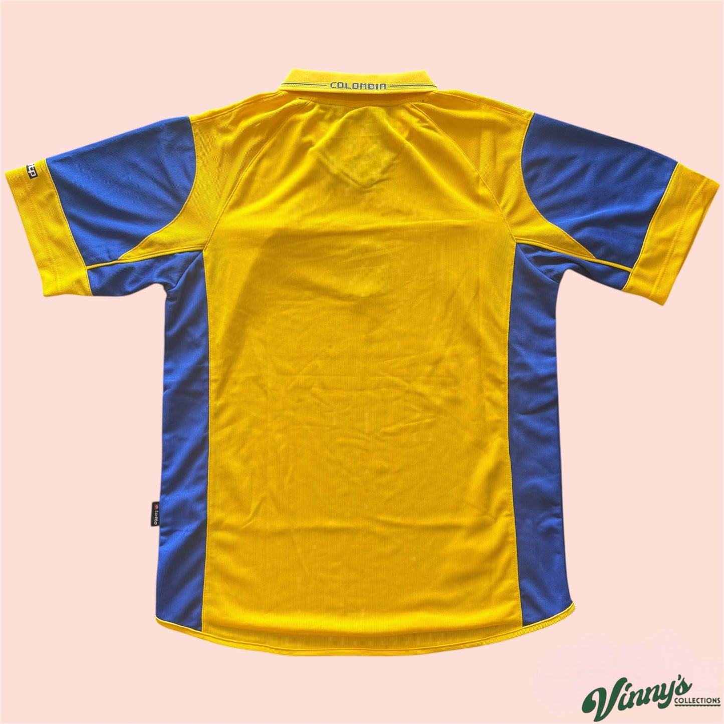 Vintage Lotto 2003 Colombia National Soccer Jersey Kit Mens Large