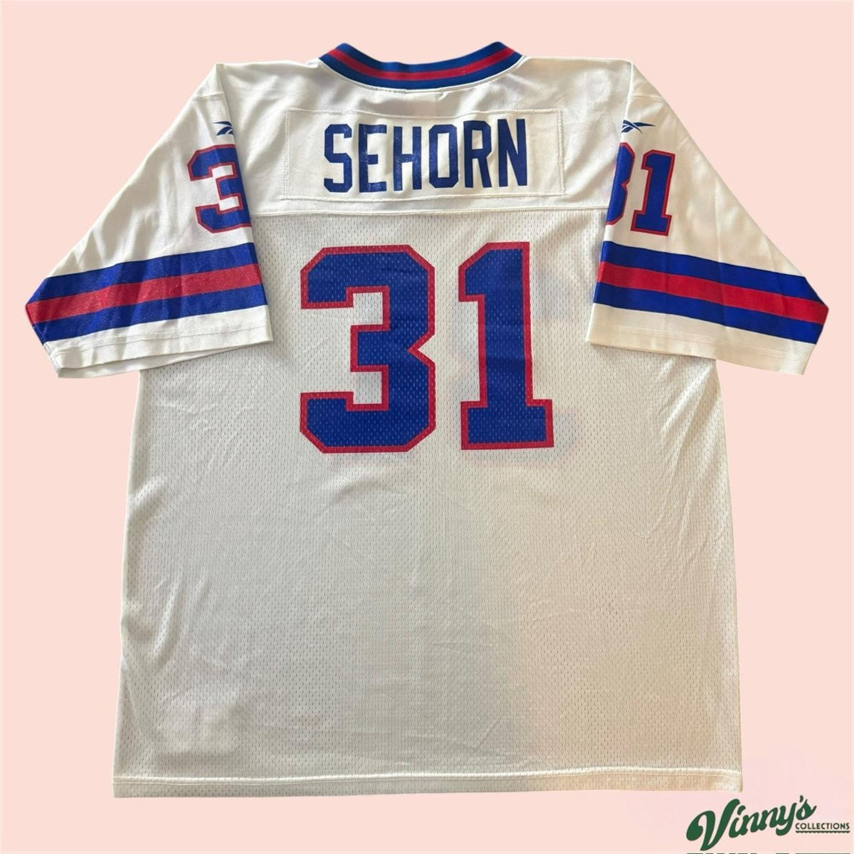 Vintage Reebok NFL New York Giants Jason Seahorn Football Jersey Mens XL