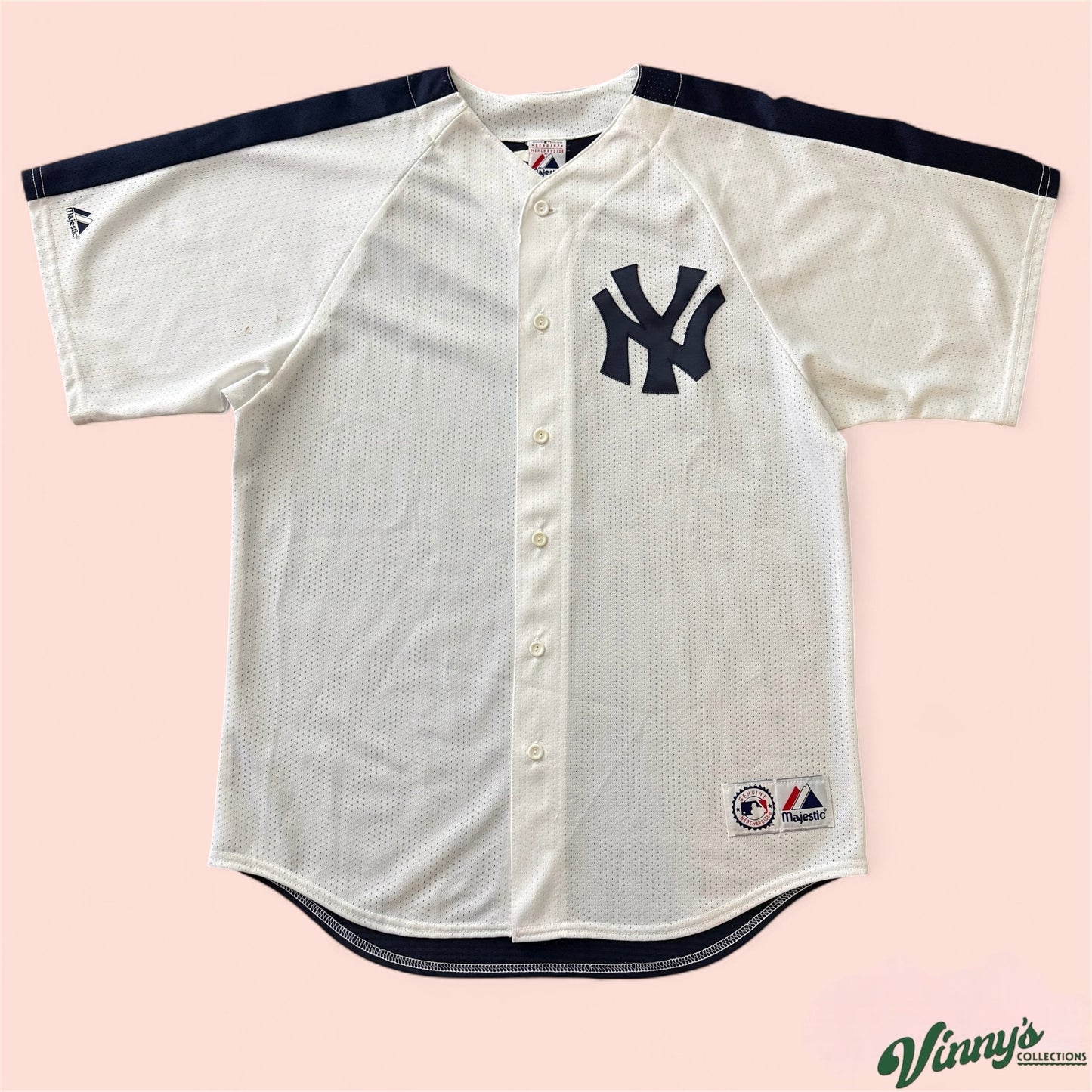 Majestic MLB New York Yankees Baseball Jersey Mens Large