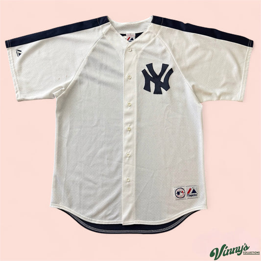 Majestic MLB New York Yankees Baseball Jersey Mens Large