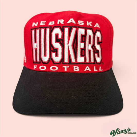 Vintage 90s Apex One Nebraska Cornhuskers Football Snapback Hat