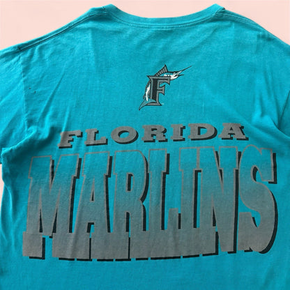 Vintage Starter MLB Florida Marlins Baseball Shirt Mens Large