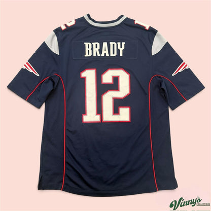 Vintage 00s Nike New England Patriots Tom Brady Football Jersey Mens Large