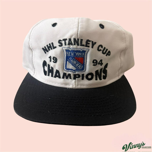 Vintage 90s Logo 7 NHL New York Rangers 1994 Stanley Cup Champions Snapback Hat