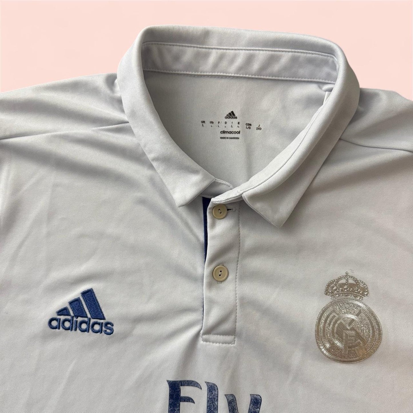 Adidas 2016/17 Real Madrid Home Soccer Jersey Kits Mens Large