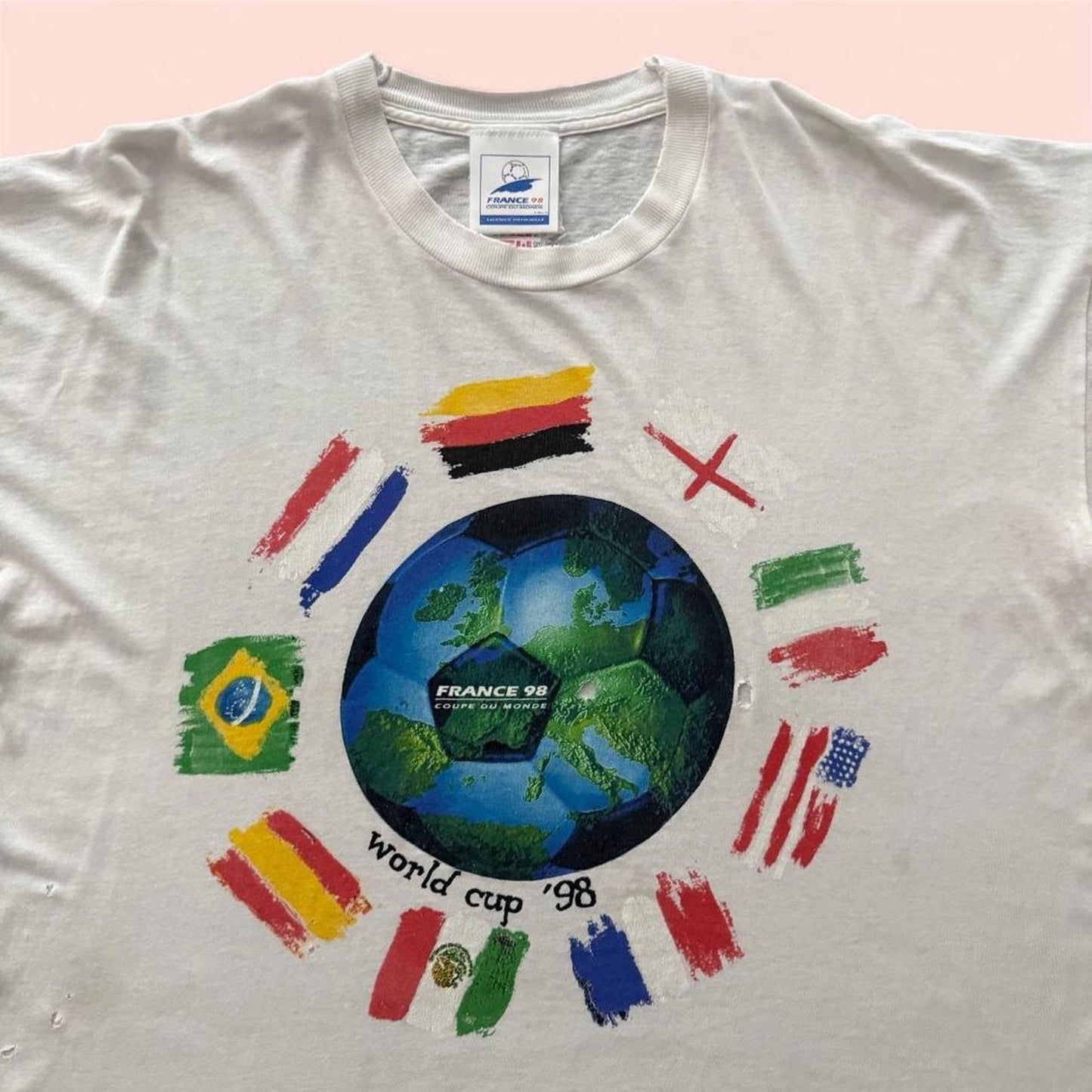 Vintage 1998 World Cup France Soccer Shirt Mens XL