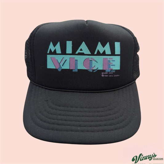 Vintage 80s Universal Studios 1984 Miami Vice Trucker Hat