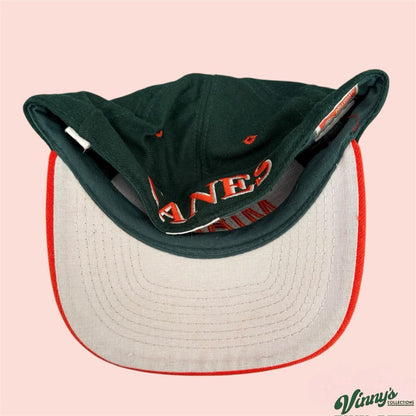 Vintage 90s Top of the World Miami Hurricanes Fitted Hat 7 1/8