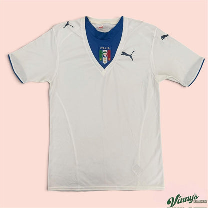 Vintage 00s Puma Italy 2006 National Team Away Soccer Jersey Mens Small