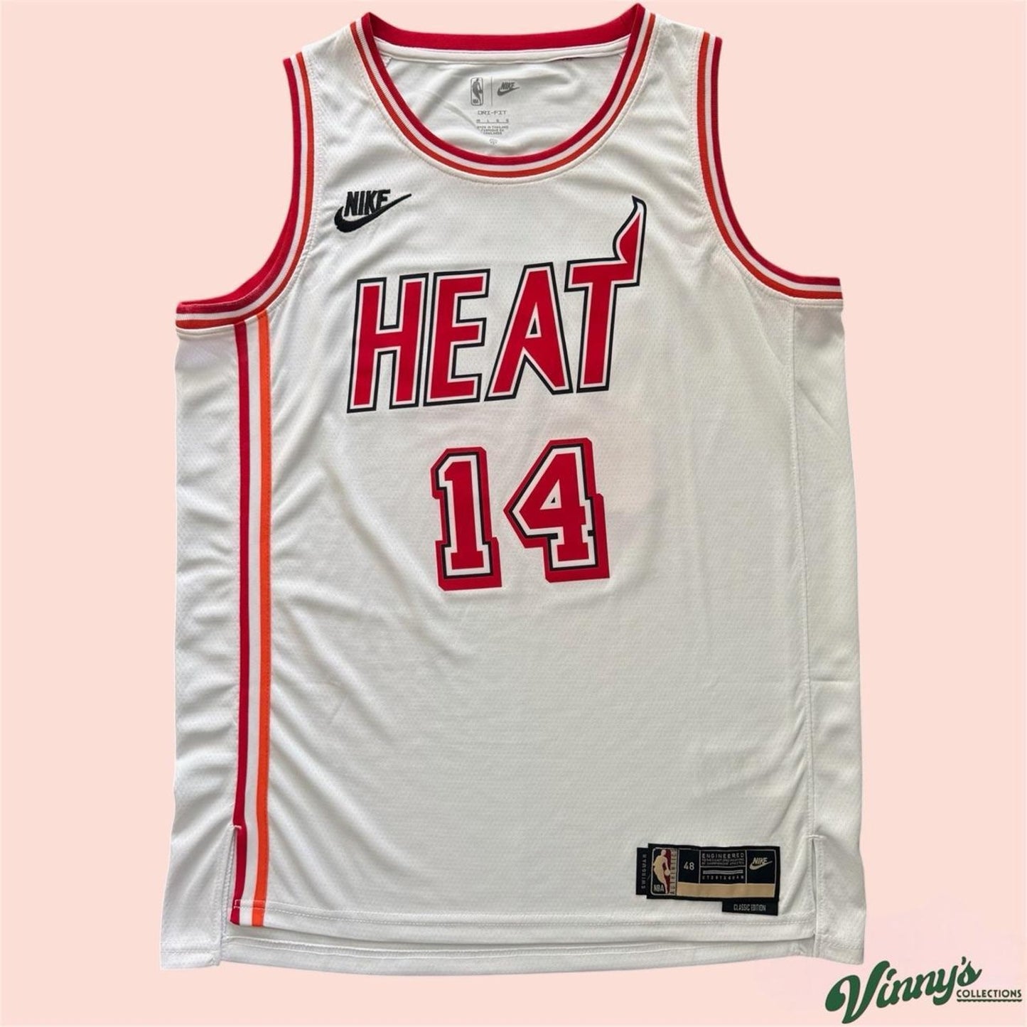 Nike 2023 NBA Miami Heat Tyler Herro Basketball Jersey Mens Large