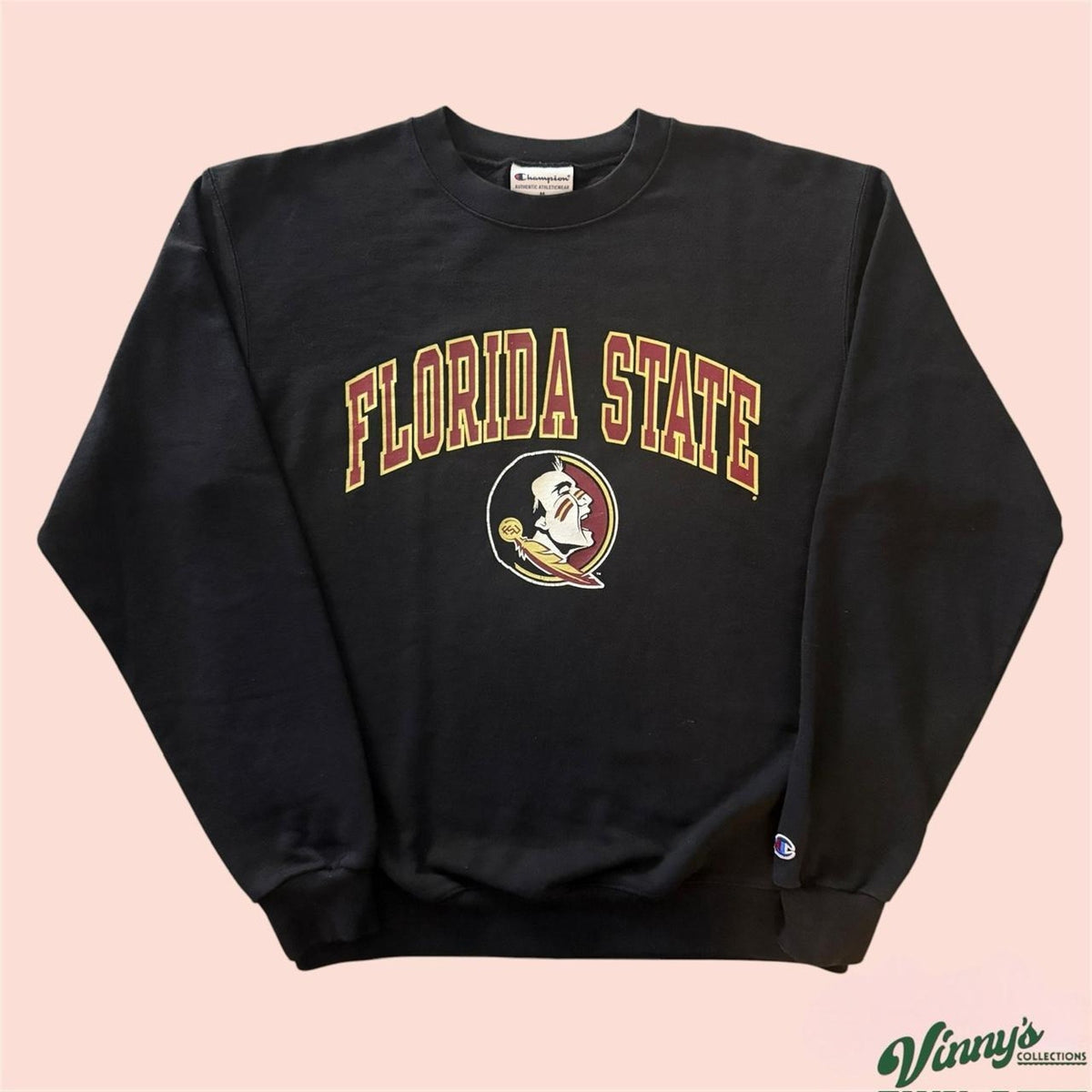 Champion Florida State Seminoles College Crewneck Sweatshirt Mens Medium