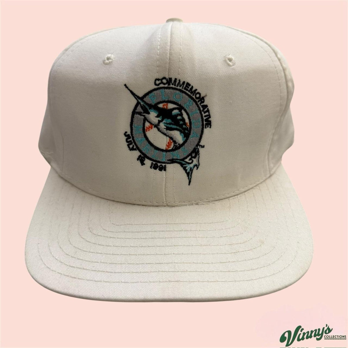 Vintage 90s Signature Florida Marlins 1991 Commemorative Snapback
