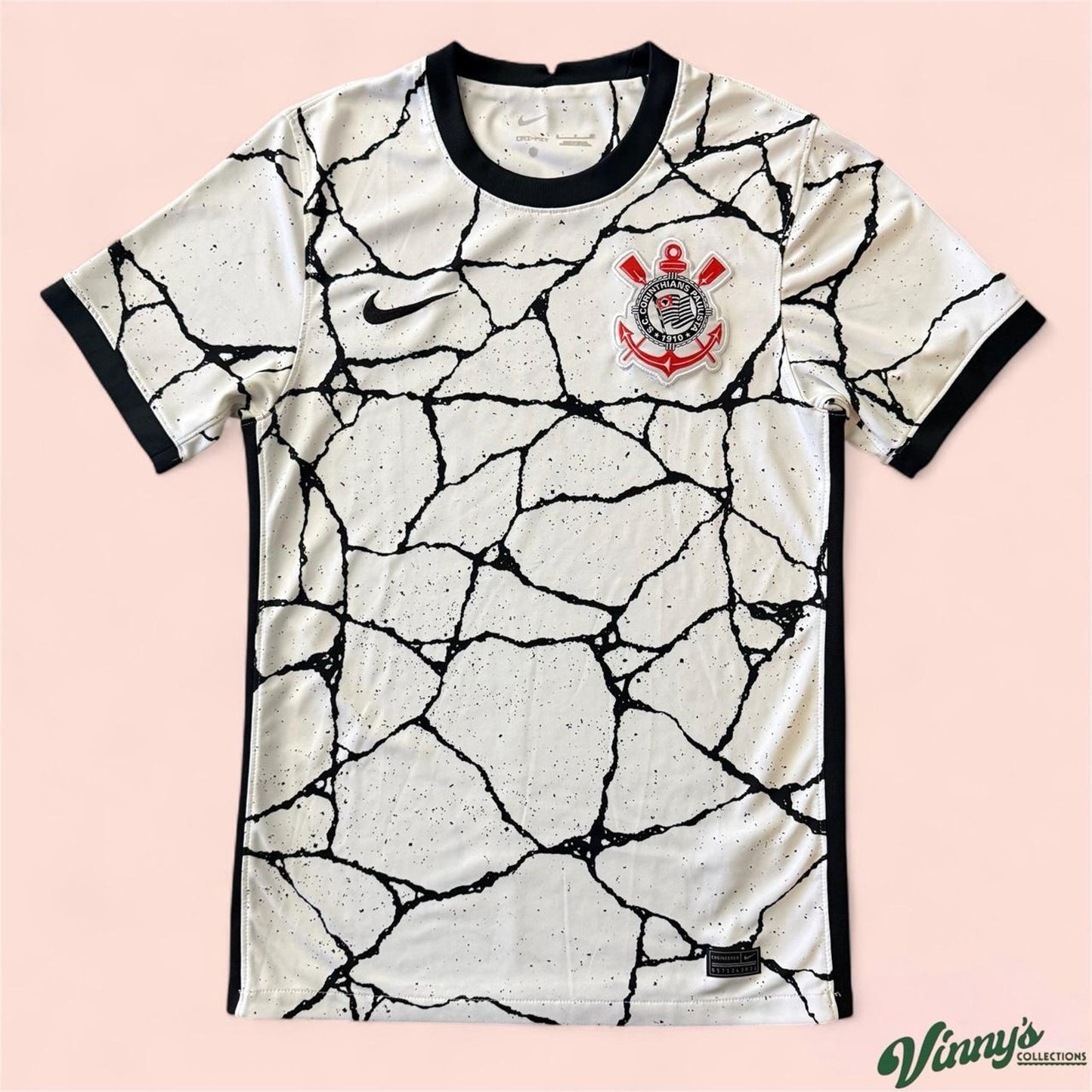 Nike 2021/22 Corinthians Home Soccer Jersey Kit Mens Small