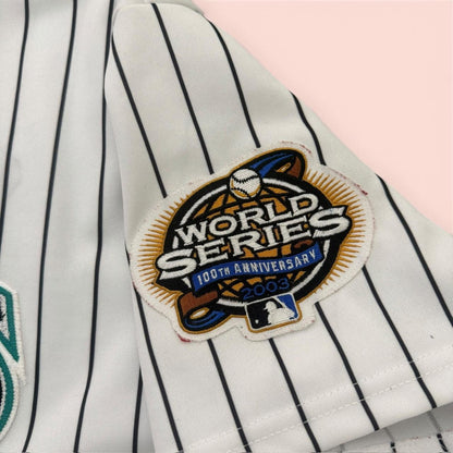 Vintage Majestic Florida Marlins 2003 World Series Miguel Cabrera Jersey Mens XL