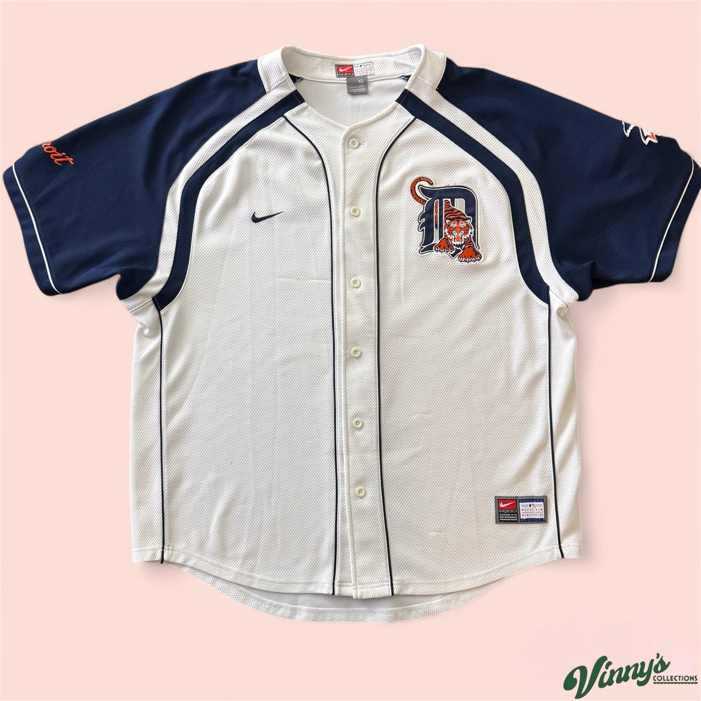 Nike MLB Detroit Tigers Baseball Jersey Mens XL