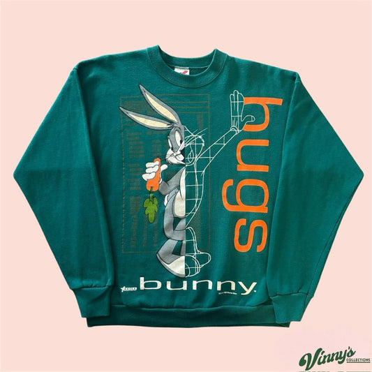 Vintage 90s Artex Sportswear Bugs Bunny Crewneck Sweatshirt Mens Medium